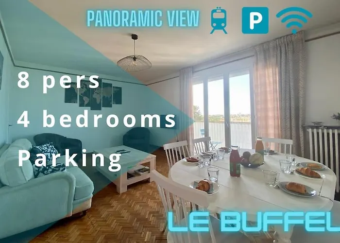 Le Buffel - Appartement 4 Chambres, Parking, Wi-Fi, Tram - 8Pers